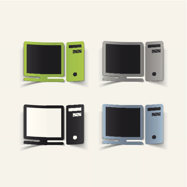 写实设计元素:电脑图片下载