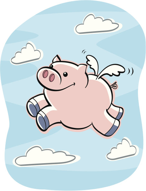 猪插画素材ID：108729028