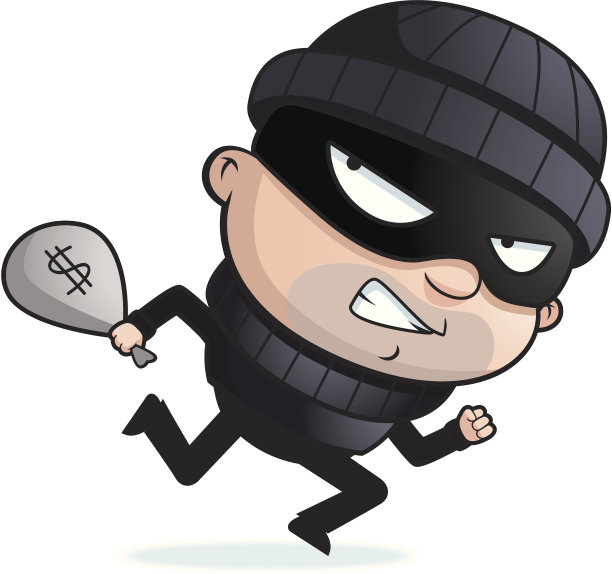 小偷跑素材图片