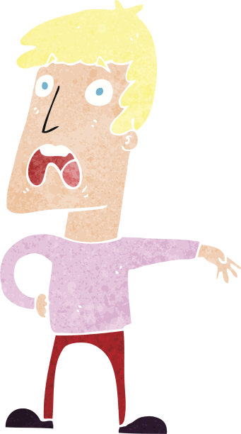 卡通抱怨的男人图片下载