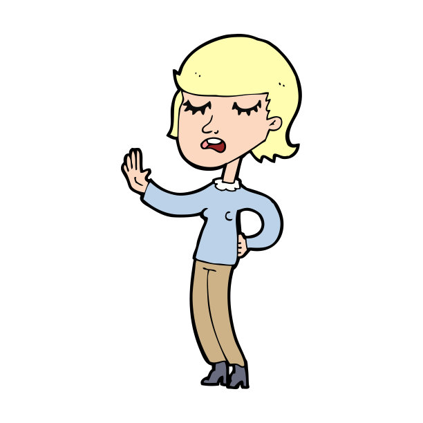 卡通女人无视图片下载