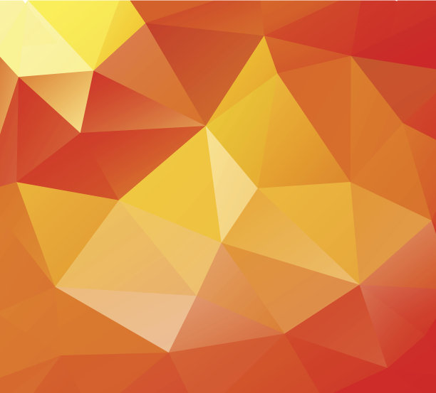 三角形的背景。橙色的多边形。图片下载