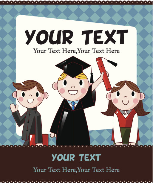 毕业季插画素材ID：108734248