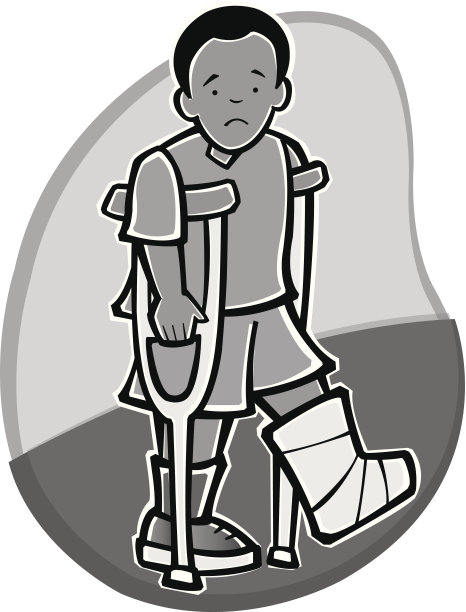 男孩拐杖图片下载