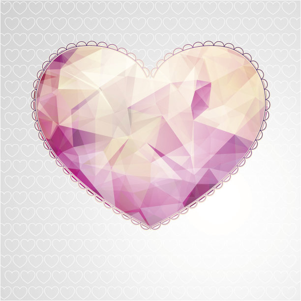 大心与多边形几何图案图片下载