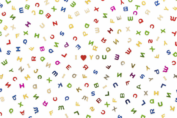 许多不同颜色的字母图片下载
