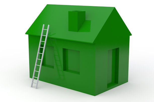 带有楼梯的简单3D房子图片下载