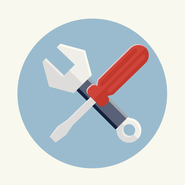 螺丝刀和扳手，设置图标图片下载