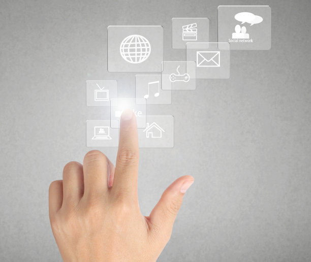 按下现代社会的按钮图片下载