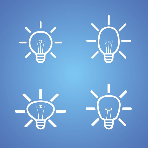 灯泡图标设置为蓝色图片下载