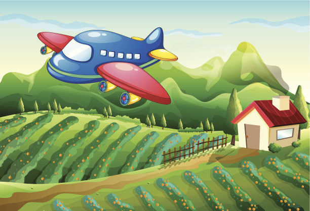 飞机上面有一所房子图片下载