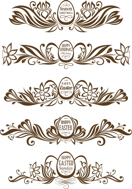 复活节装饰边框的设置图片下载