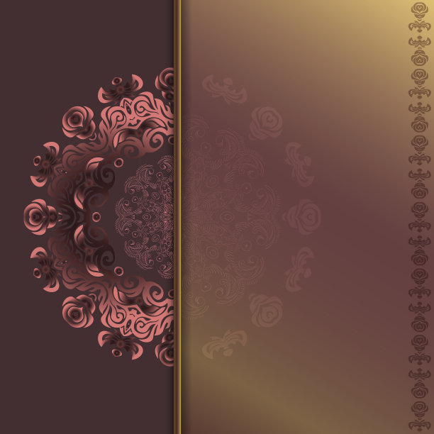 卡片与抽象的玫瑰图案图片下载