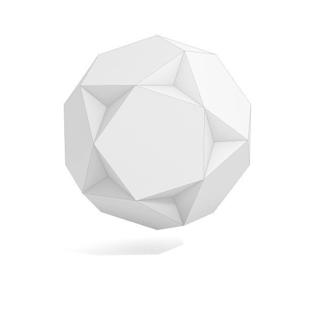 抽象几何三维物体-多面体变异图片下载