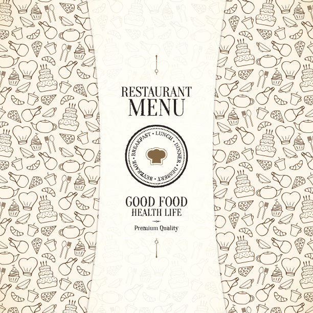 餐厅的菜单设计图片下载