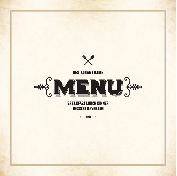 餐厅的菜单设计图片下载