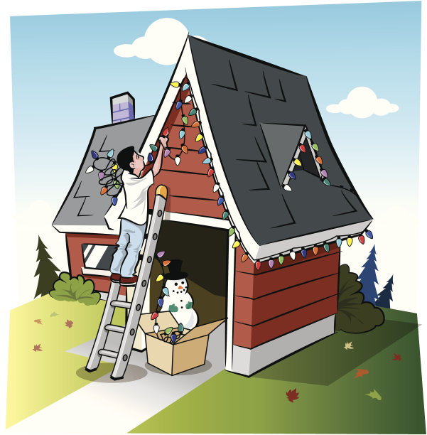 人的房子灯图片下载