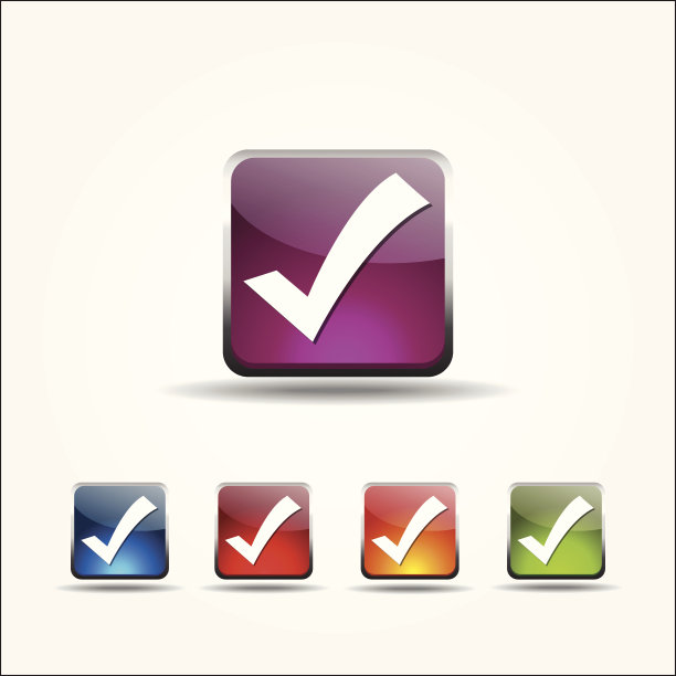 右点标记圆角正方形矢量按钮图标设置图片下载