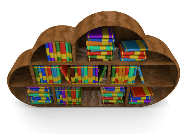 在线图书馆概念- 3d图片下载