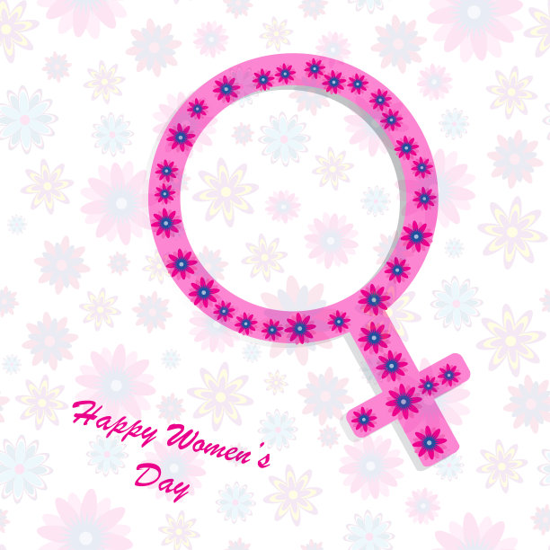 妇女节快乐的背景素材图片