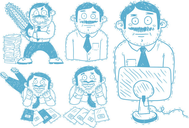 办公室职员的一系列任务图片下载