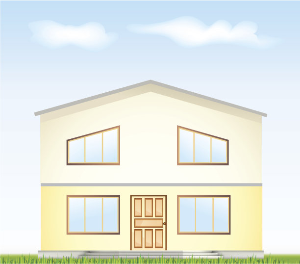 房地产出售。矢量图立面图片下载