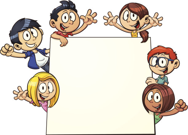 孩子们举着一个牌子图片下载