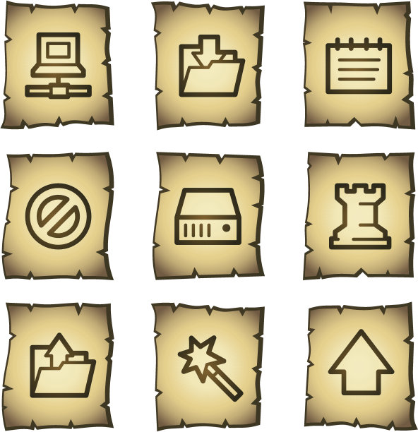 数据网页图标，纸莎草系列图片下载