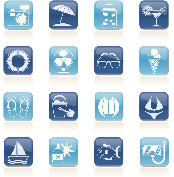 夏季和海滩的标志图片下载