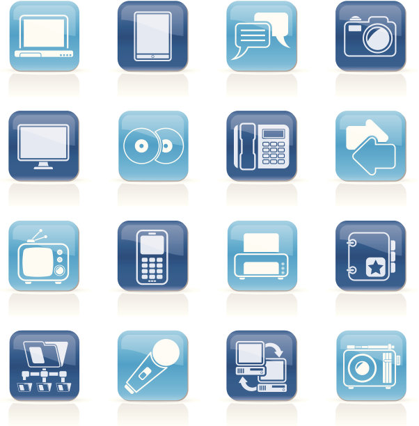 通信和连接技术图标图片下载