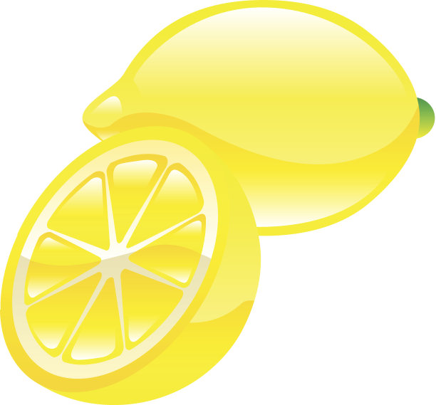 柠檬水果图标clipart图片下载