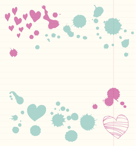 垃圾学校向量横幅与斑点的颜色图片下载