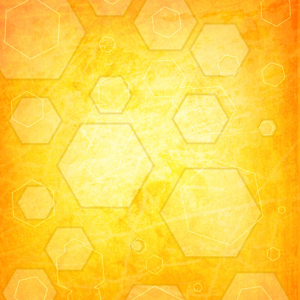 橘色的六角形图片下载