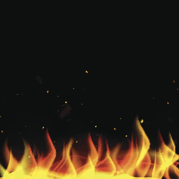 向量火灾背景图片下载