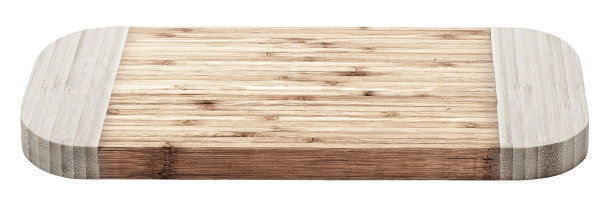 棕色的厨房砧板是孤立的白色图片下载