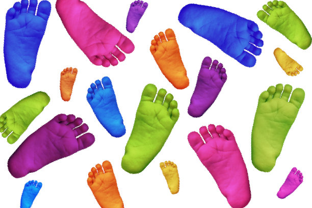 色彩斑斓的脚图片下载