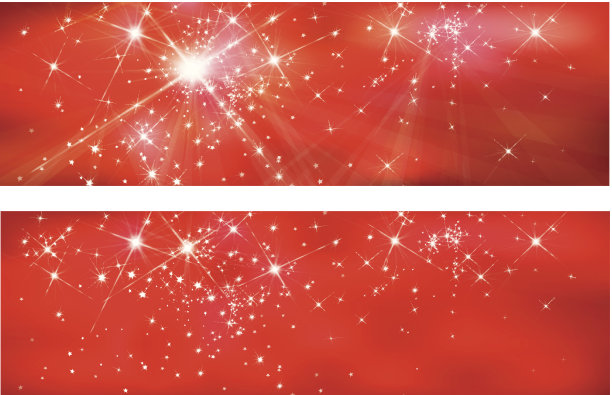 矢量红色横幅设计。图片下载