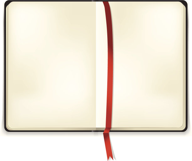 矢量打开空白本，速写本图片下载