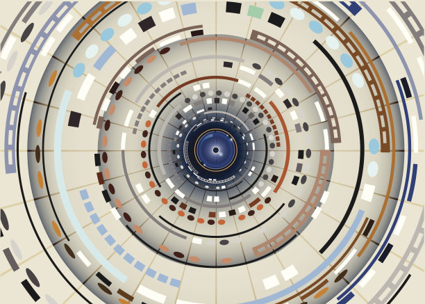 抽象的技术背景-插图未来的高科技设计图片下载