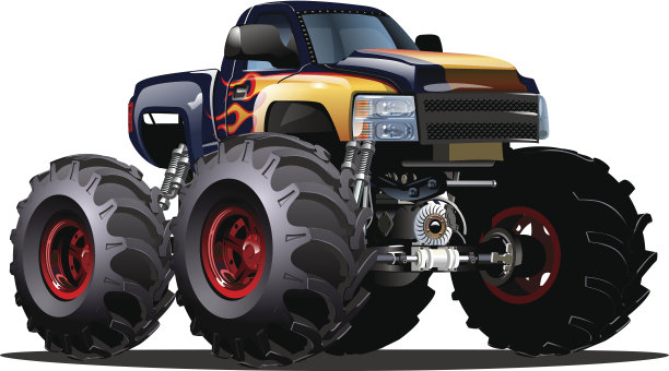 卡通怪物卡车图片下载