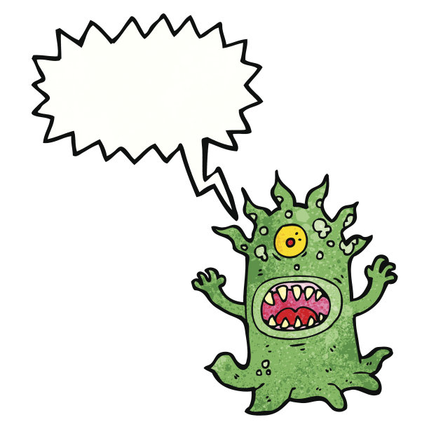恐怖卡通怪物素材图片
