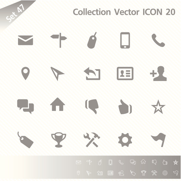 集合图标灰色集47图片下载