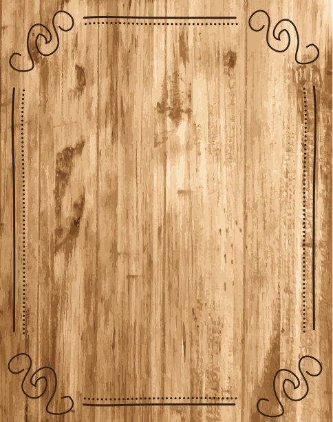 褐色和棕色木纹Grunge背景与边界图片下载