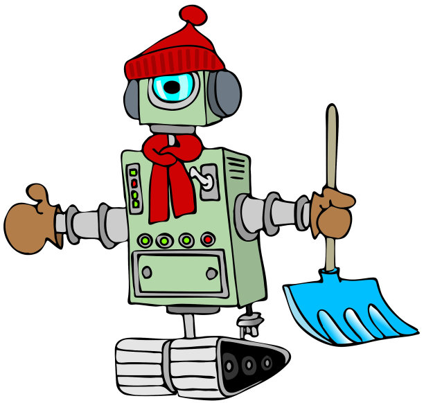 冬天的机器人图片下载