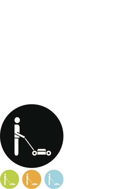 向量的割草机图标图片下载