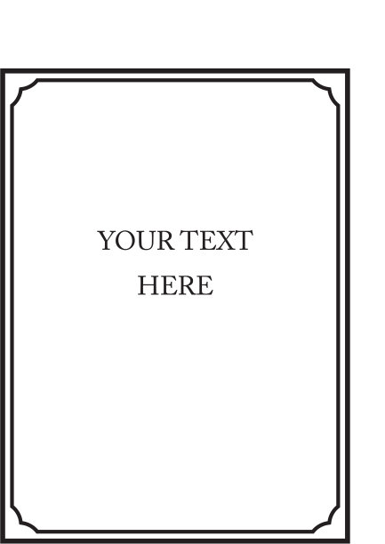 垂直简单书封面矢量边框框架图片下载