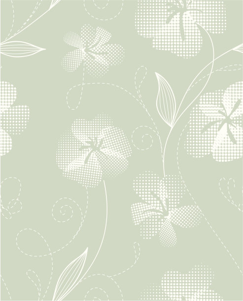 花卉无缝模式素材图片