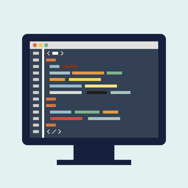 监视器上的代码编辑器图片下载