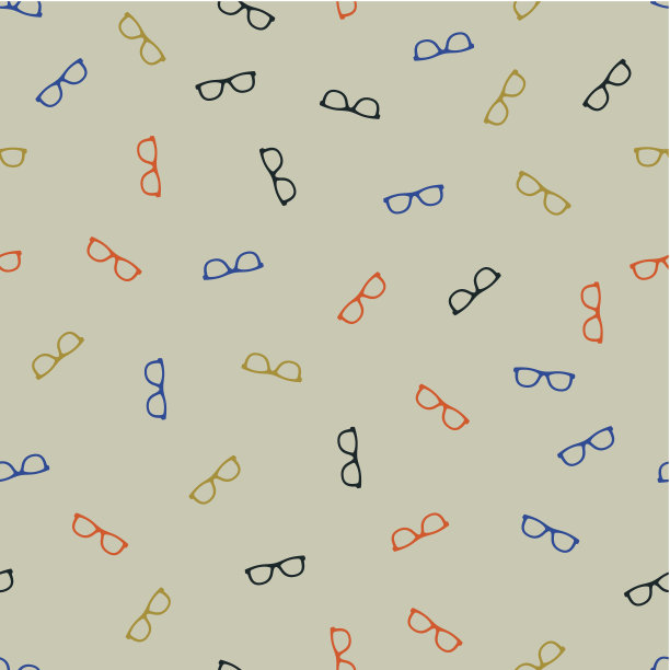 无缝的背景:眼镜图片下载