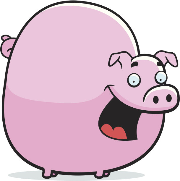 猪插画素材ID：108994654